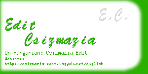 edit csizmazia business card